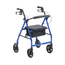 Lightweight Aluminium Rollator by Cinque Ports Mobility (Blue Front)