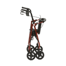 Lightweight Aluminium Rollator by Cinque Ports Mobility (Red Folded)